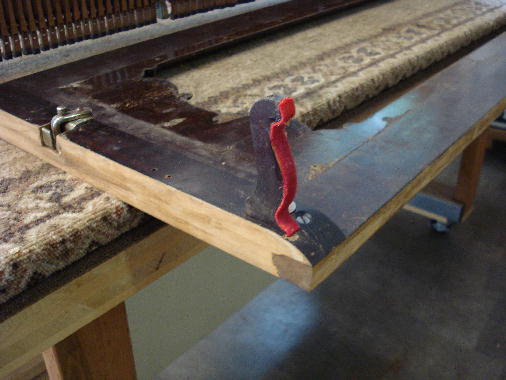 20 - Left edge of music rest sanded 20 - Left edge of music rest sanded